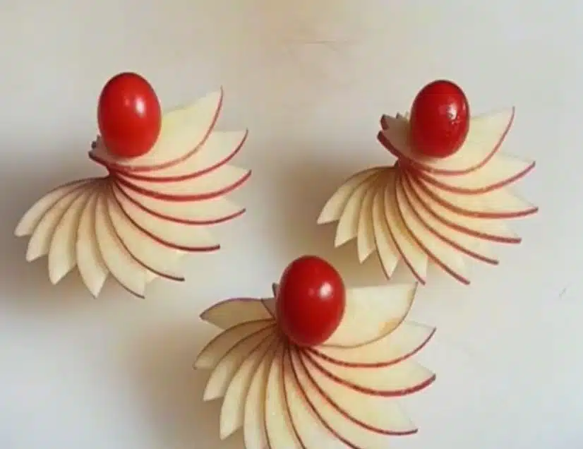 Tiesitkö, että omenan saa muutettua kauniiksi koristeeksi minuutissa? Tee näin