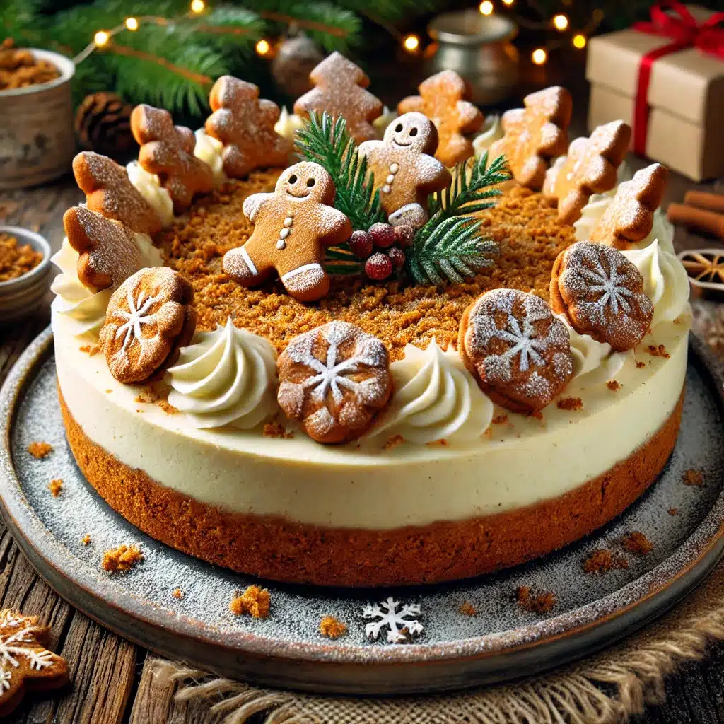 Jouluinen piparijuustokakku - reseptin valmistusaika vain 30 minuuttia Jouluinen piparijuustokakku – reseptin valmistusaika vain 30 minuuttia