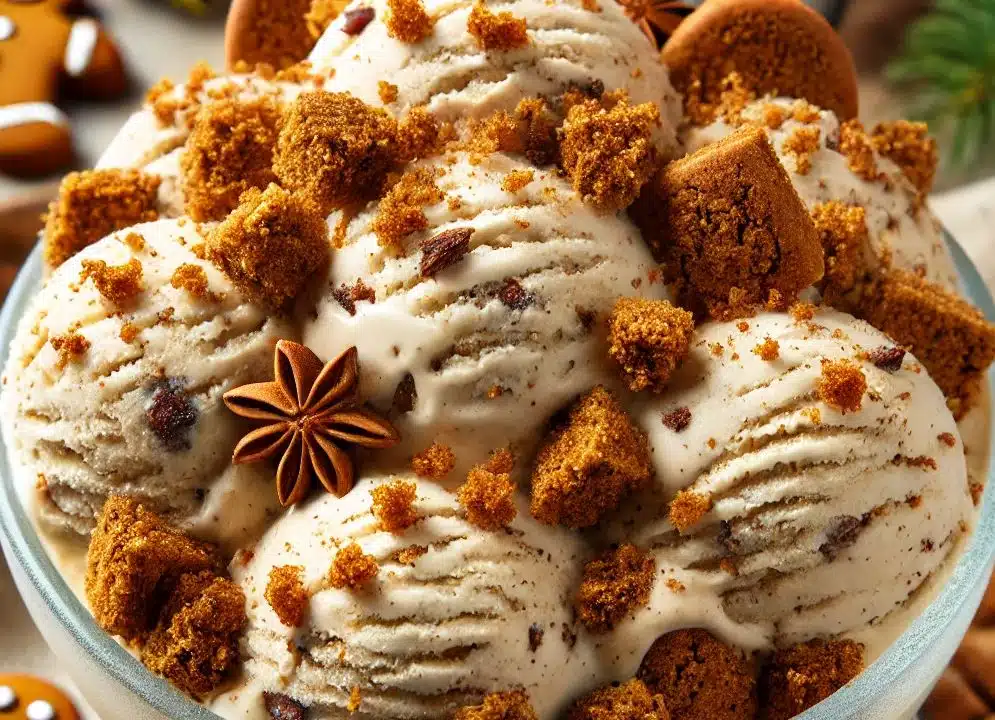 Itse tehty piparkakkujäätelö 4 raaka-aineesta: ”Joulun paras jälkkäri”