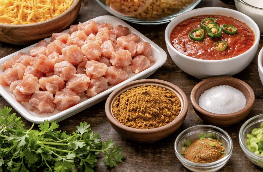 Makaronilaatikko ainekset