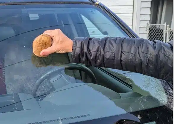 Halkaise peruna ja hiero sitä auton ikkunaan - hassu, mutta tehokas niksi Halkaise peruna ja hiero sitä auton ikkunaan – hassu, mutta tehokas niksi