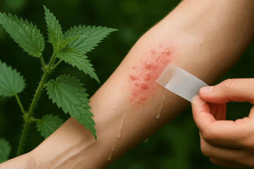 Vettä ja teippiä – näin saat nokkosen piston aiheuttaman kirvelyn ja poltteen loppumaan