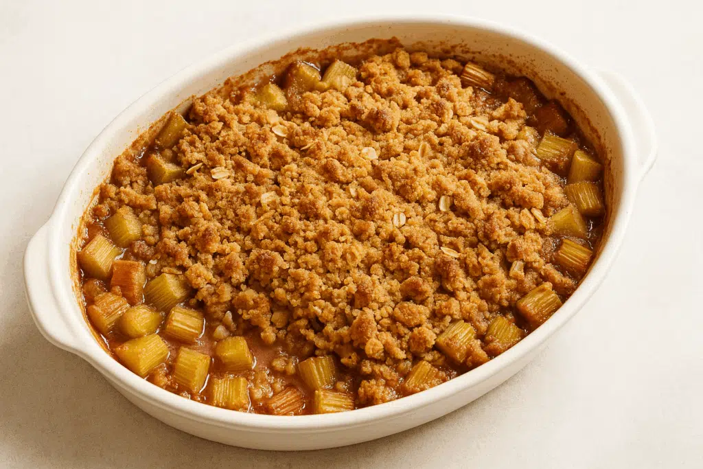 Raparperipaistoksesta tulee älyttömän hyvää, kun lisäät siihen salaisen aineksen