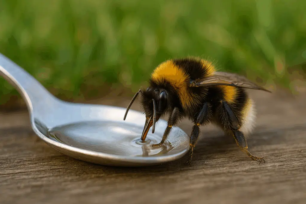 Laita pihalle pullonkorkki, jossa on vettä ja sokeria – voi pelastaa pienen eliön hengen