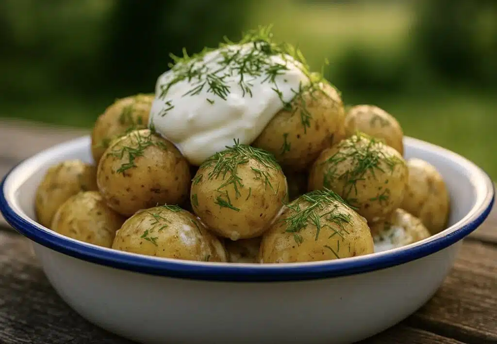 Isoäitini juhannusbravuuri – hyrskypotut varhaisperunoista