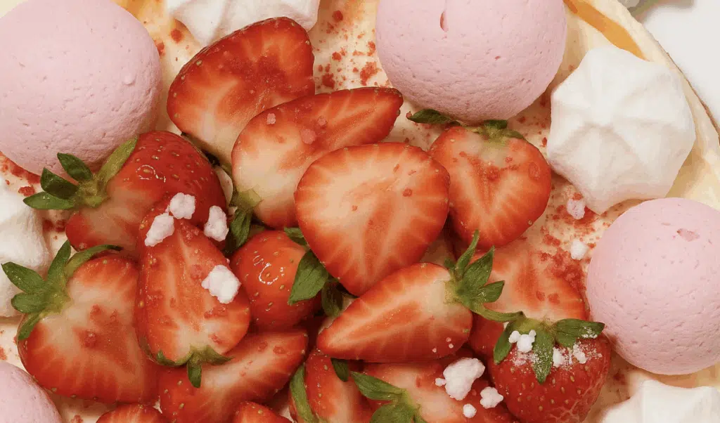 Valmistin perheelleni tätä mansikkaista juustokakkua – se syötiin kerralla loppuun