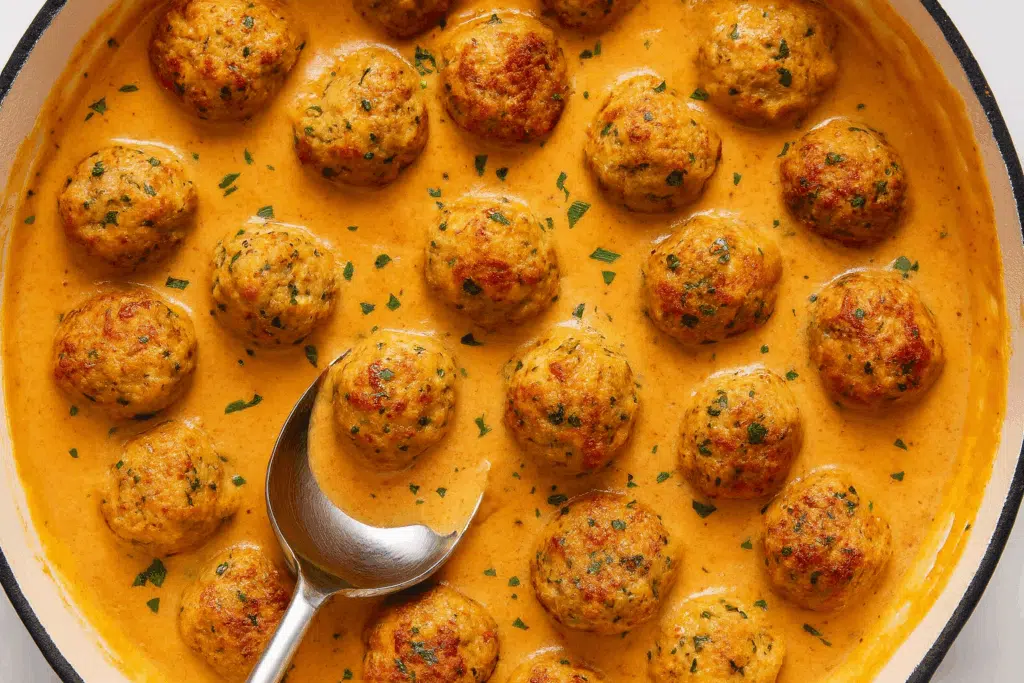 Kananjauhelihasta valmistetut lihapullat: ”Niin hyviä, että häviävät pannulta heti”