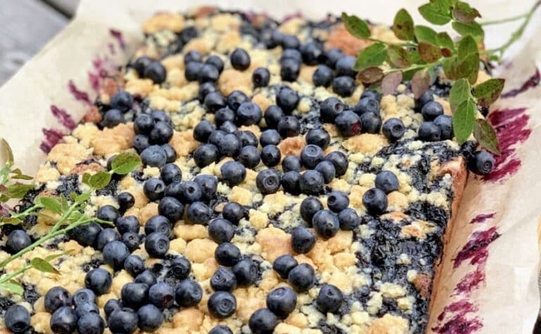 Risto Mikkolan helppo ja herkullinen mustikkapiirakka – taikinassa piilee juju