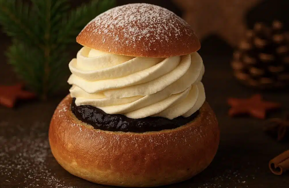 Lisäsin vain muutaman lisämausteen ja tavallisesta laskiaispullasta tuli joulun hitti