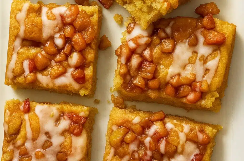 Pinnalta mehevä ja sisältä kuohkea omenapiirakka – tehdään valmiskakkujauhosta