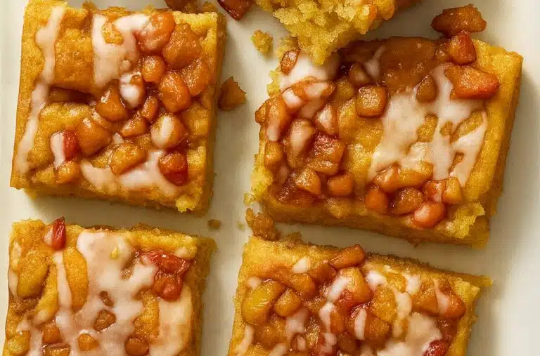 Pinnalta mehevä ja sisältä kuohkea omenapiirakka – tehdään valmiskakkujauhosta