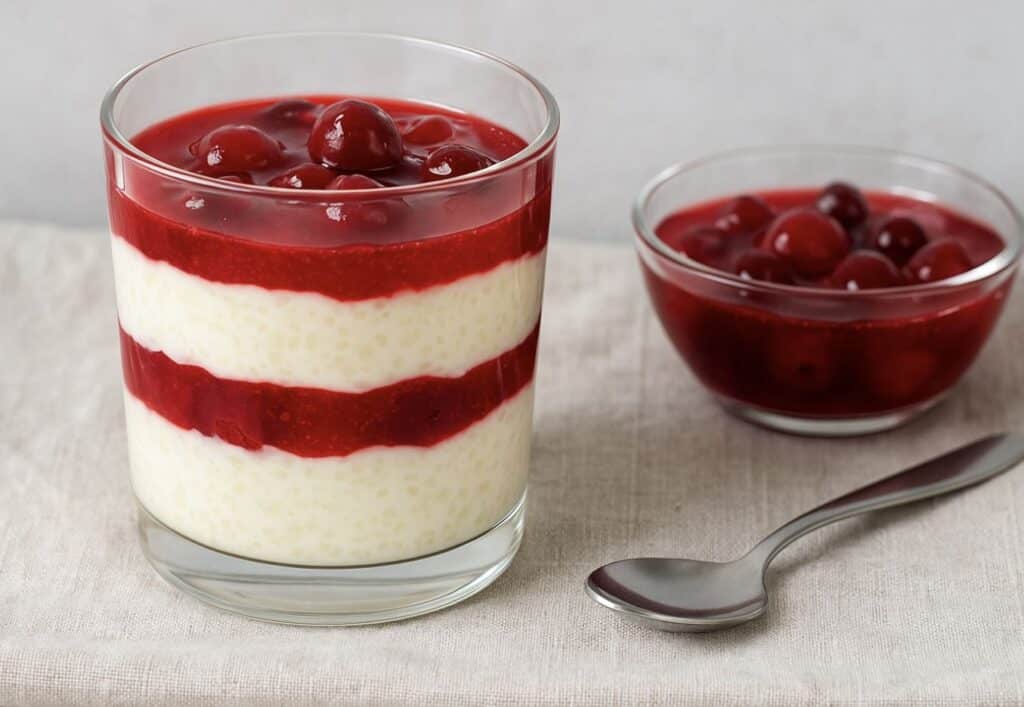 Keitin riisipuuroa tahalteen liikaa, jotta pääsin valmistamaan tätä jälkiruokaa Keitin riisipuuroa tahalteen liikaa, jotta pääsin valmistamaan tätä jälkiruokaa