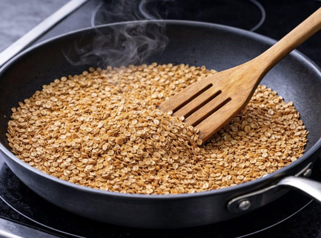 Kaurapuuro ei maistu enää koskaan samalta – 1 minuutin pannuniksi yllättää kaikki Paahdetut kaurahiutaleet maistuvat hyvältä