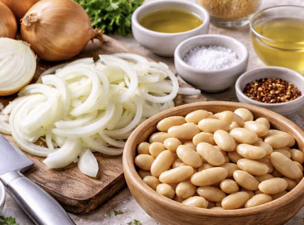 Tämä resepti muutti käsitykseni pavuista - niin hyvää, ravitsevaa ja edullistakin Sipuli-papupadan ainekset