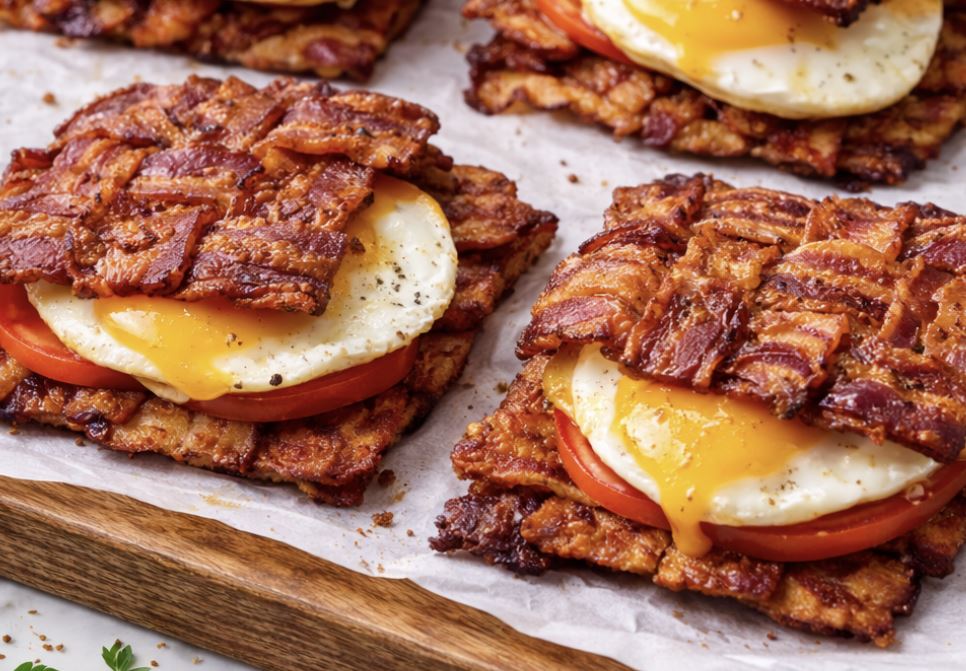 Pekonileipä ilman leipää - tätä haukatessa ei voi olla hymyilemättä Pekonileipaa