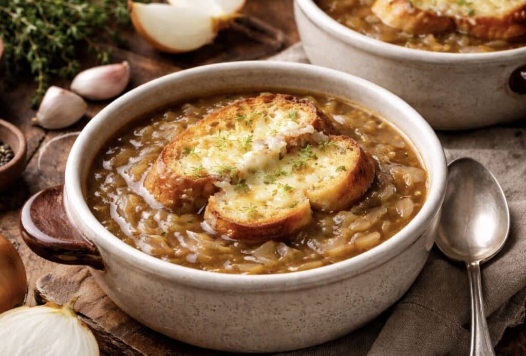 Herkullisempaa kuin ranskalainen sipulikeitto – kaiken lisäksi ravitsevampaa Sipulikeittoa