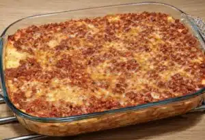 Jauheliha-spagettivuoka – menee heittämällä koko perheen lemppariksi