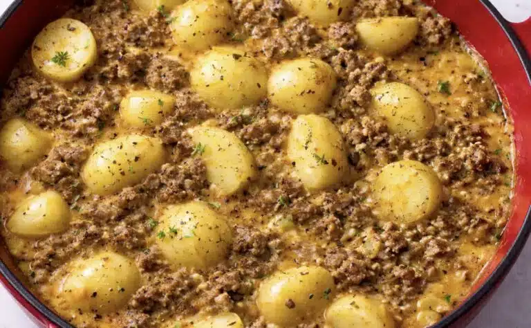 Juustoinen jauheliha–perunapannu – lapseni eivät enää muuta haluakaan