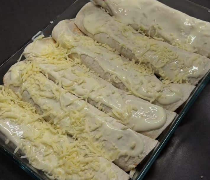 Juustoraaste tortillan paalla