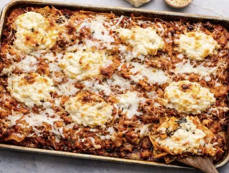 3 syytä, miksi valmistan perinteisen lasagnen sijasta peltilasagnea