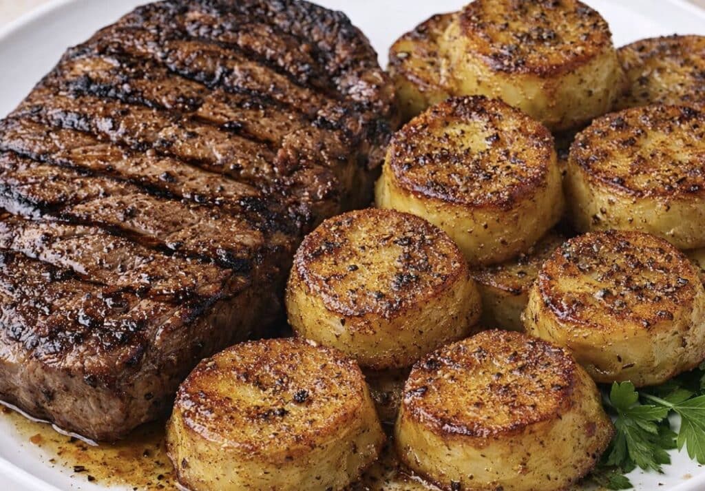 Vieraani eivät meinanneet pysyä housuissaan, kun tarjosin heille cajun-perunoita Pihvi ja perunat