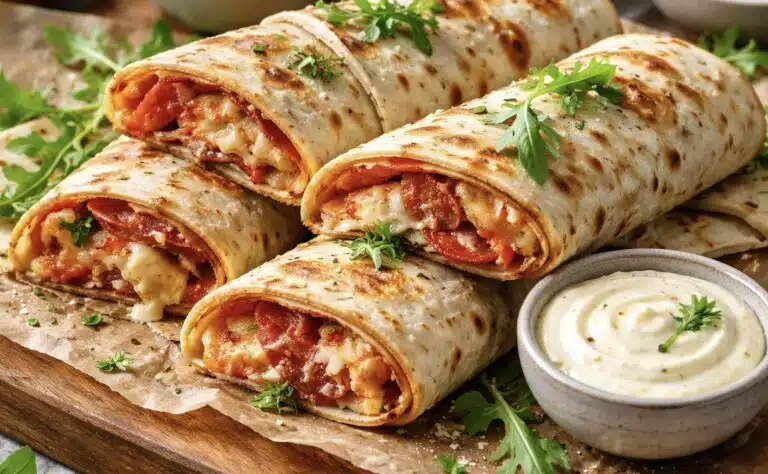 Rieskasta valmistetut pizzawrapit katoavat parempiin suihin hetkessä Rieskasta valmistetut pizzawrapit katoavat parempiin suihin hetkessä