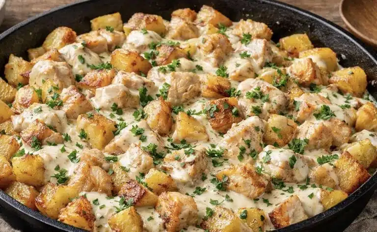 Ranch-perunapannu – tästä ei jää ikinä murustakaan jäljelle Ranch-perunapannu – tästä ei jää ikinä murustakaan jäljelle