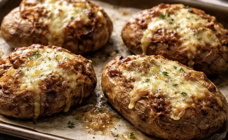 Ranskalaisittain täytetyt uuniperunat – Resepti Ranskalaisittain täytetyt uuniperunat – Resepti