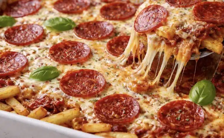 Pizzaa uudella tavalla: perheen ateria kypsyy kätevästi samassa vuoassa