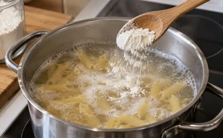 Kokki lisää pastaveteen jauhoja – syy liittyy kastikkeeseen